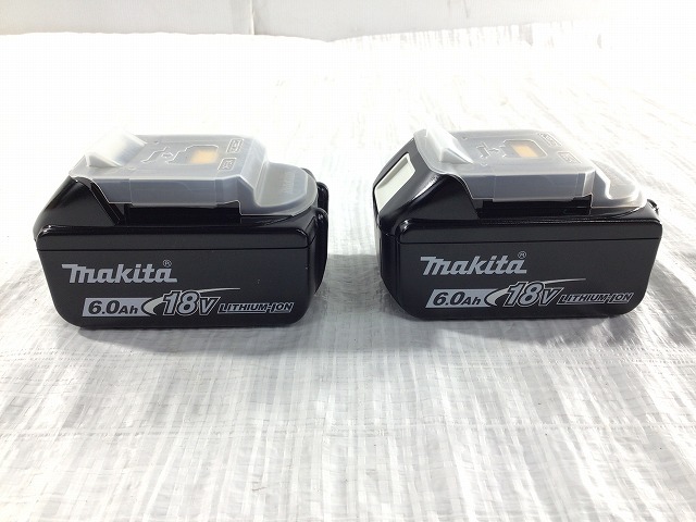 ☆未使用品2個セット☆makita マキタ 18V 6.0Ah 純正 リチウムイオンバッテリー BL1860B 残量表示付 リチウムイオン電池 蓄電池 87019_画像8