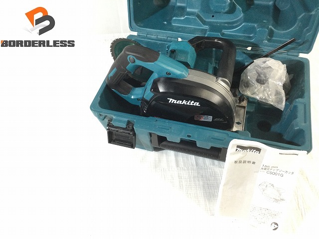 ☆比較的綺麗☆makita マキタ 40Vmax 185mm 充電式チップソーカッター CS001G 本体＋ケース コードレス チップソー切断機 87426