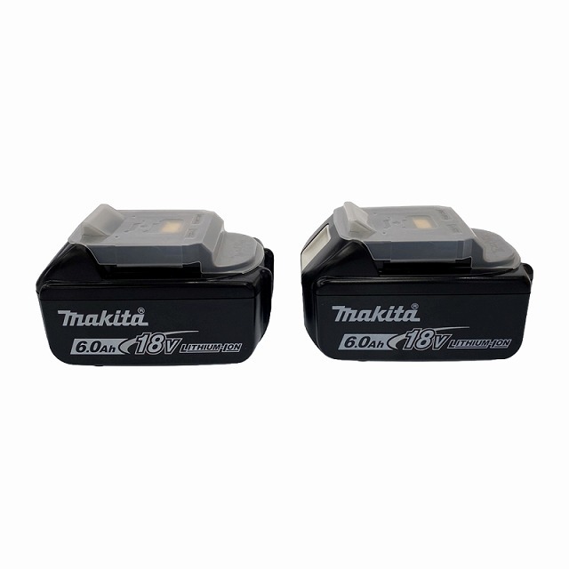 ☆極美品2個セット☆makita マキタ 18V 6.0Ah 純正リチウムイオンバッテリ BL1860B 残量表示付 リチウムイオン電池 蓄電池 雪マーク 85466_画像6