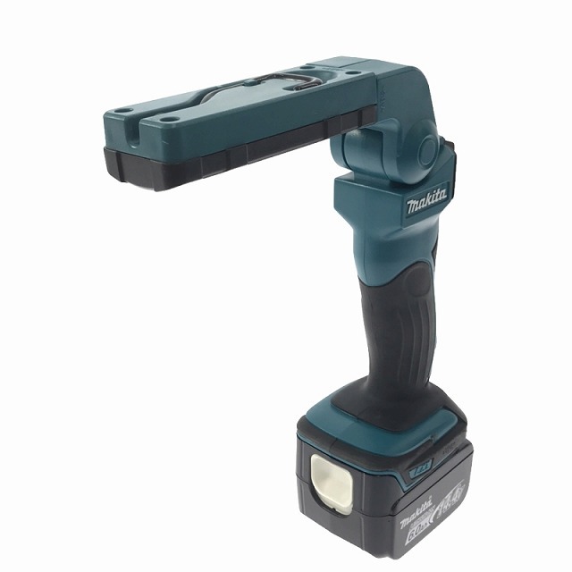 ☆中古品☆makita マキタ 14.4V/18V 充電式LEDワークライト ML801 6.0Ahバッテリー1個(BL1460B)付 コードレス 作業ライト 投光器 87607_画像2