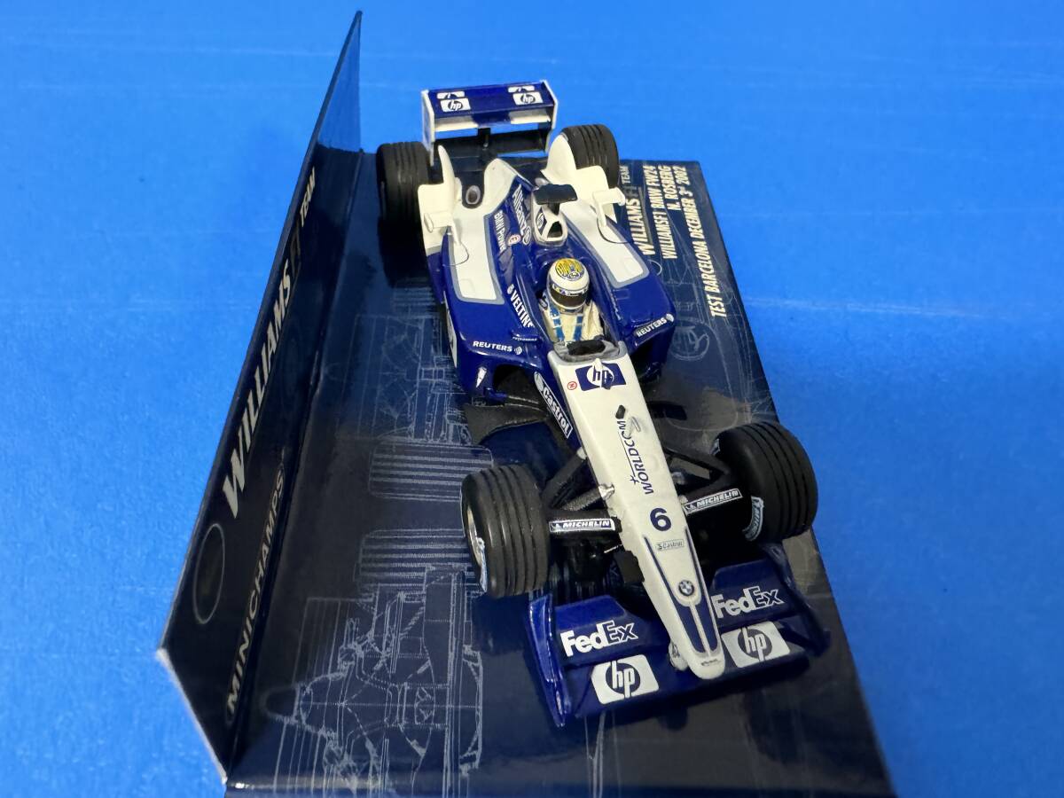 ミニチャンプス 1/43 ウィリアムズ BMW FW24 N.ロズベルグ バルセロナテスト 2002 MINICHAMPS WILLIAMS BMW FW24 N.ROSBERG TEST BARCELONAの画像4