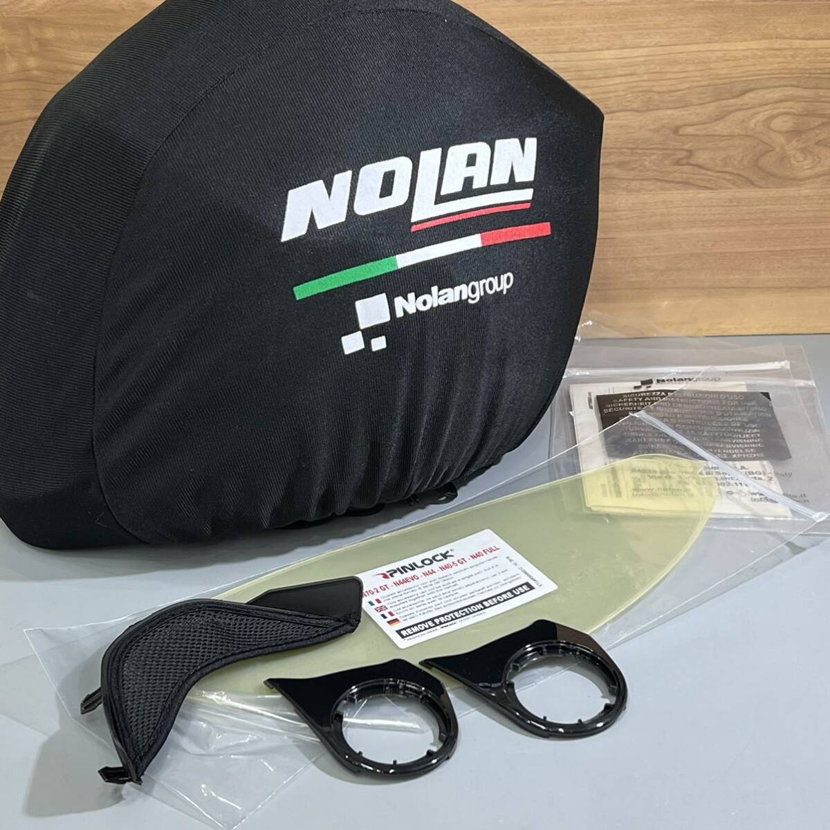 《展示品》デイトナ NOLAN ノーラン N405GT フラットブラック Ｍサイズ バイザー欠品　《送料無料》_画像9