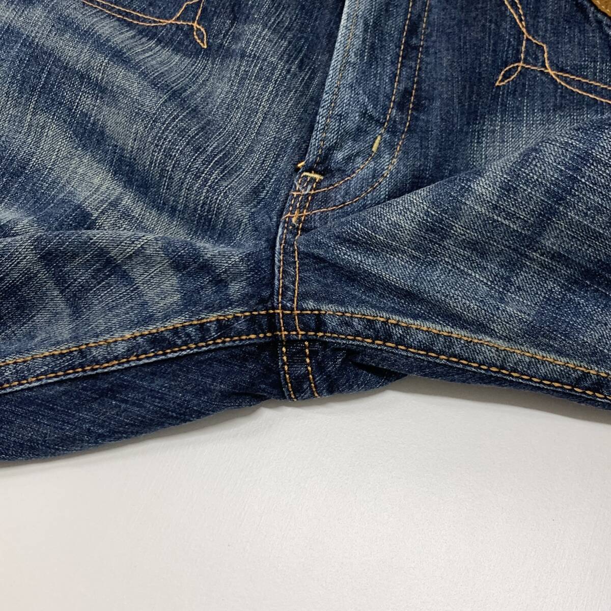  атмосфера выдающийся б/у обработка сделано в Японии EDWIN EXCLUSIVE VINATGE Edwin 434XVS Western обработка Denim джинсы W32/CR68