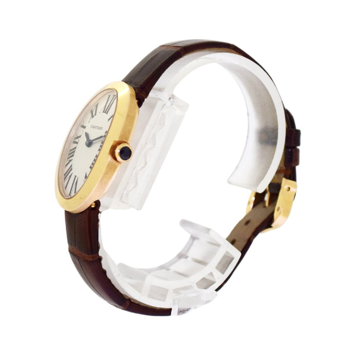 CARTIER カルティエ ベニュワール K18YG 革 レディース 手巻き CARTIER カルティエ ベニュワール K18YG 革 レディース 手巻き