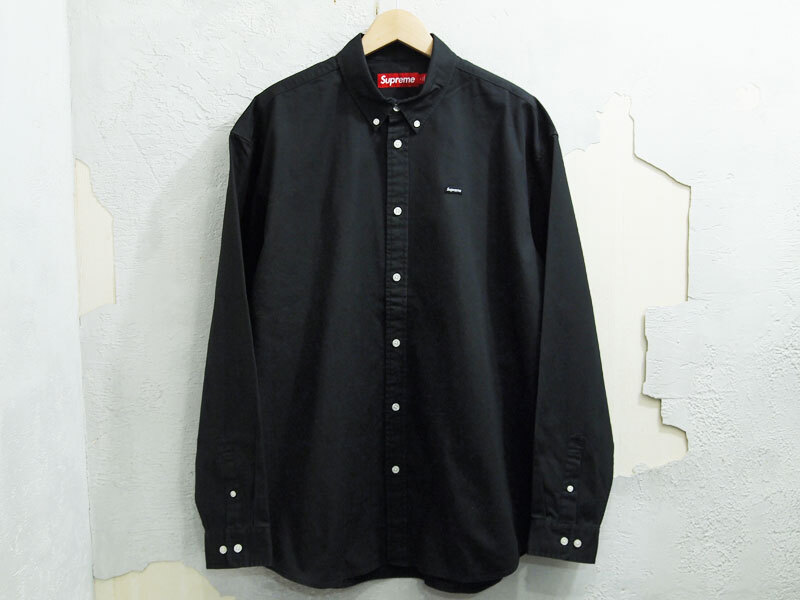 希少 L サイズ 美品 23AW Supreme Small Box Shirt スモールボックス シャツ 黒 ブラック Black シュプリーム FT