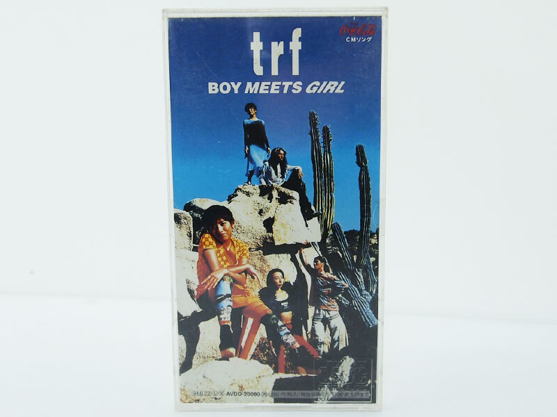 クリアケース付 TRF / BOY MEETS GIRL 8cm CD シングル 短冊 avex trax 1994年 Fの画像1