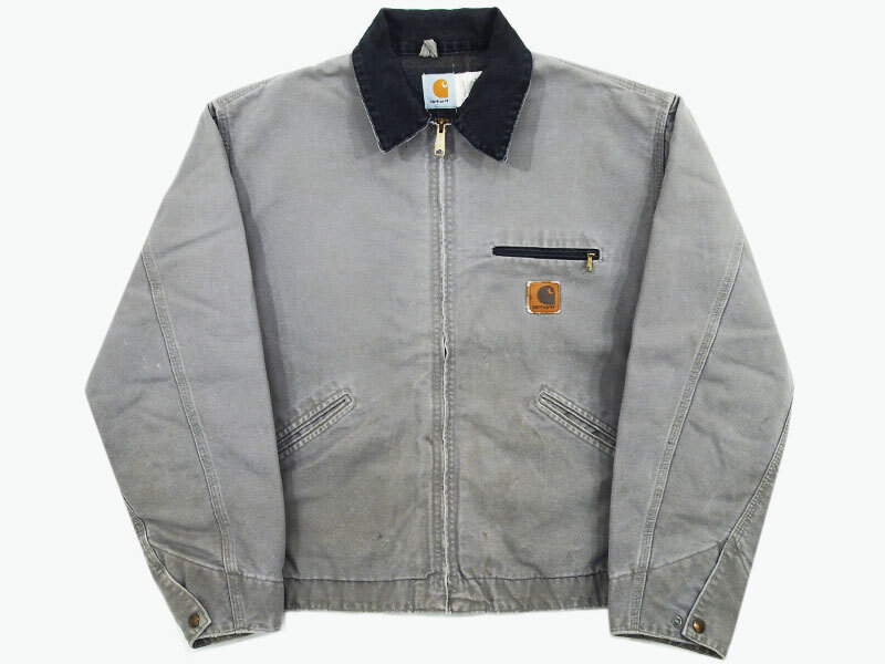 90’s Carhartt Detroit Jacket J76CMT デトロイト ジャケット ダック カーハート グレー XL_画像1