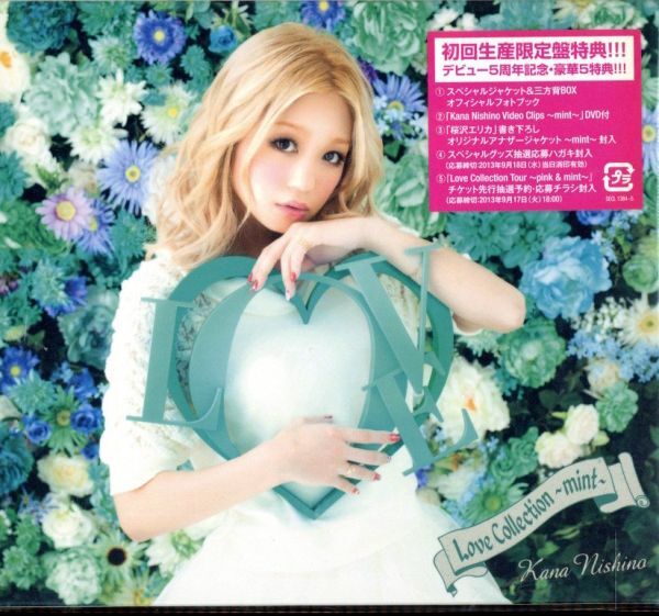 即決・送料無料(2点で)◆西野カナ Kana Nishino◆Love Collection ~mint~◆会いたくて 会いたくて◆中古美品！初回生産限定盤(b1254)_画像1