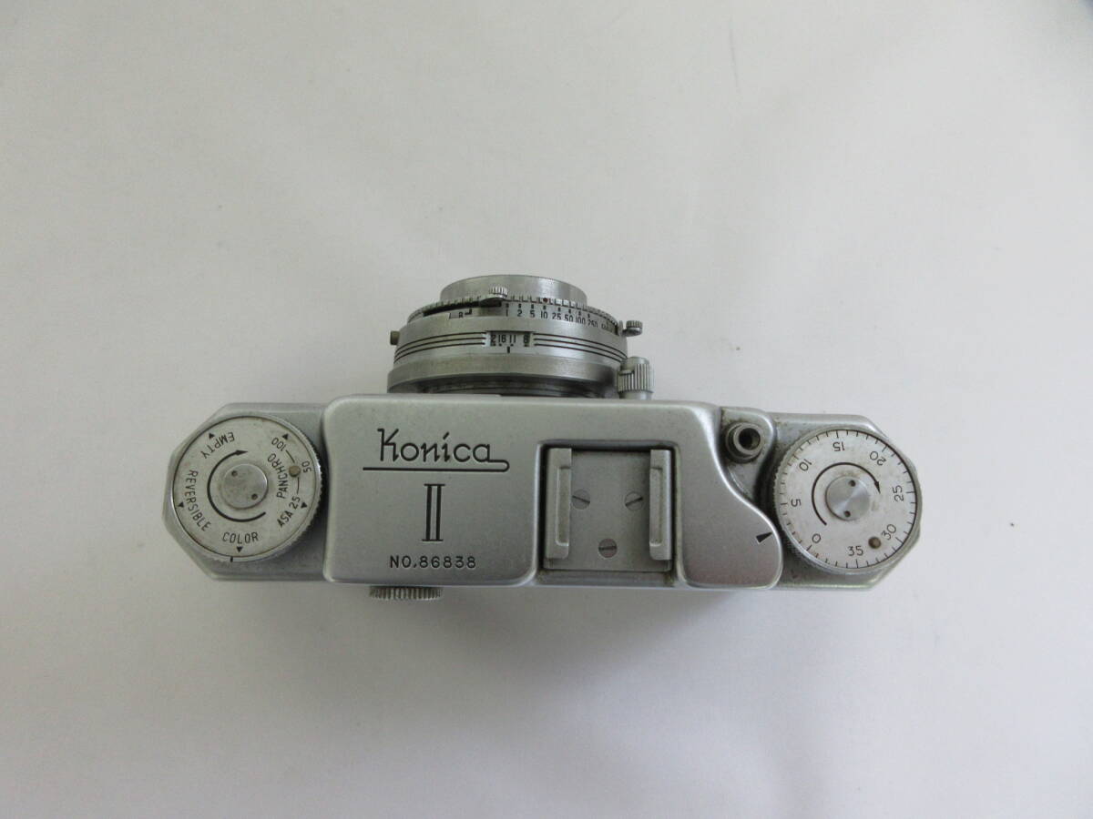 (2-2)Konica Ⅱ コニカ フィルムカメラ レンジファインダー 86838 Hexar 50mm F3.5 84650 _画像5