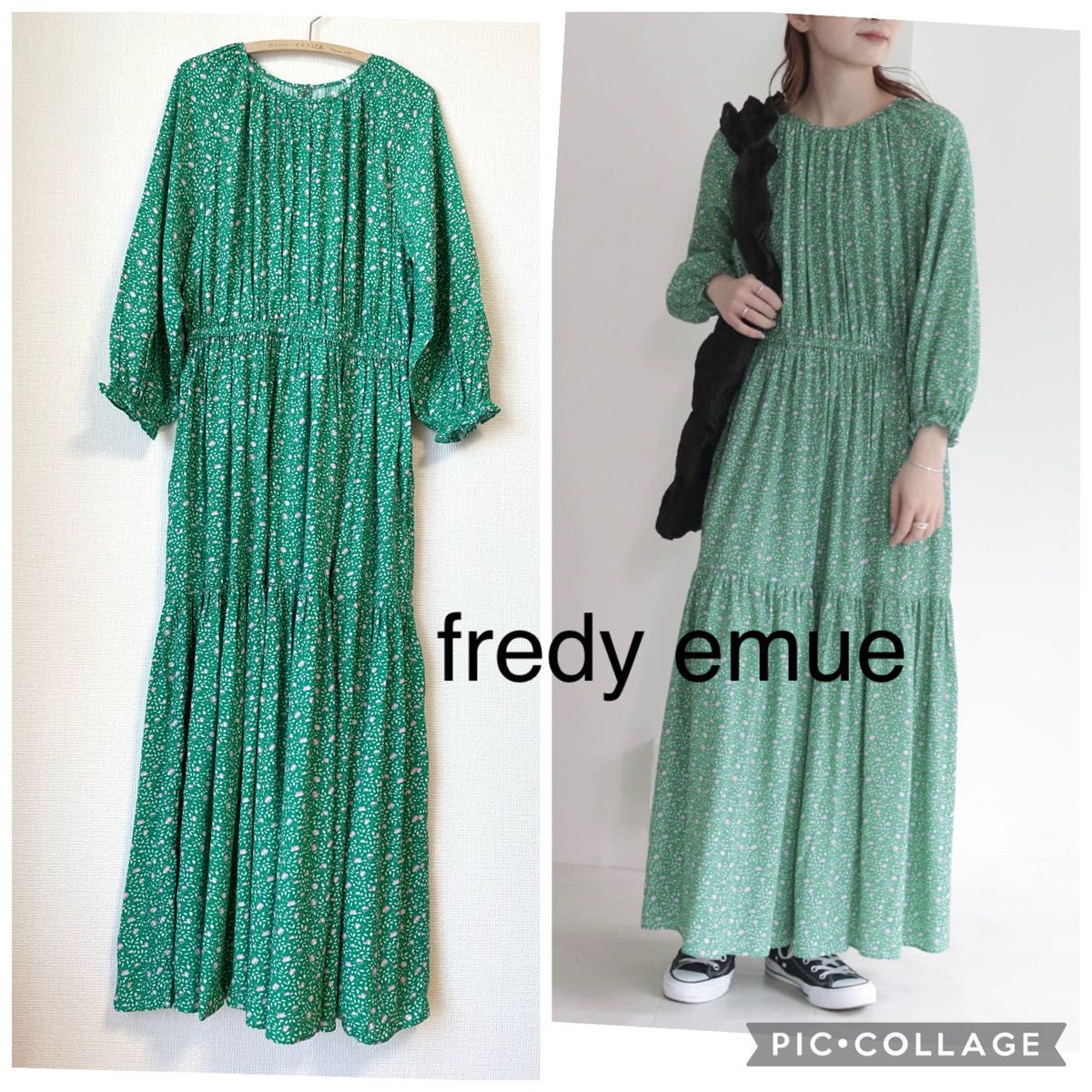 新品】fredy emue フレディエミュ フラワープリントワンピース 新品】fredy emue フレディエミュ フラワープリントワンピース