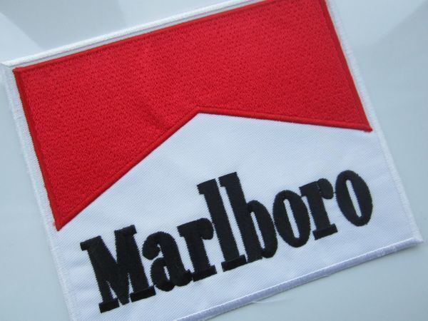 【やや大きめ】Marlboro マルボロ タバコ ワッペン/刺繍 自動車 整備 レーシング チーム スポンサー Z01_画像2