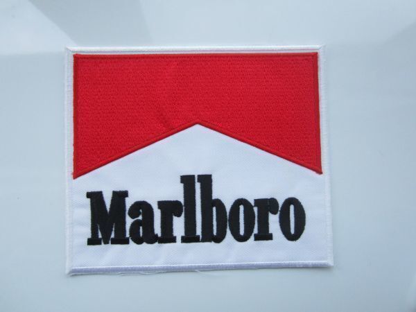 【やや大きめ】Marlboro マルボロ タバコ ワッペン/刺繍 自動車 整備 レーシング チーム スポンサー Z01_画像3