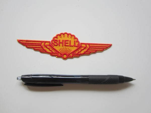 ビSHELL シェル 昭和 シェル石油 ガソリン ウィングマーク 貝 ワッペン/エンブレム 自動車 バイク 整備 作業着 ② 57_画像5