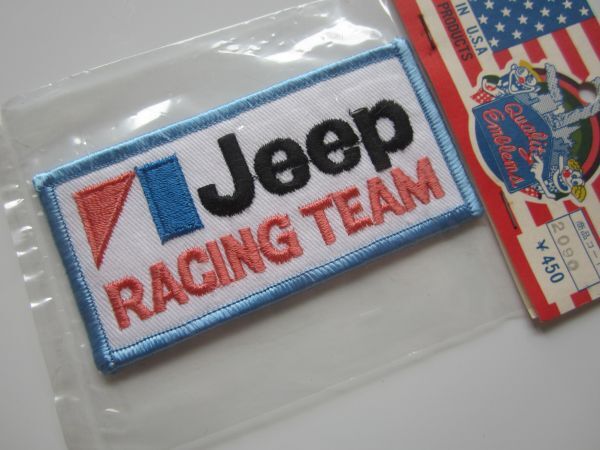 ビンテージ JEEP RACING TEAM ジープ レーシングチーム ワッペン/自動車 バイク パッチ F1 スポンサー 古着 56_画像2