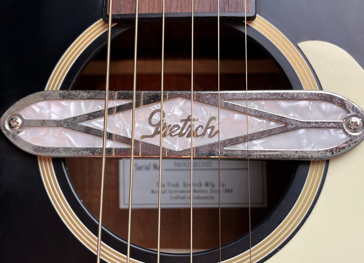 【1円】Gretsch グレッチ G9520E-BLK Gin Rickey Acoustic/Electric エレアコ_画像6