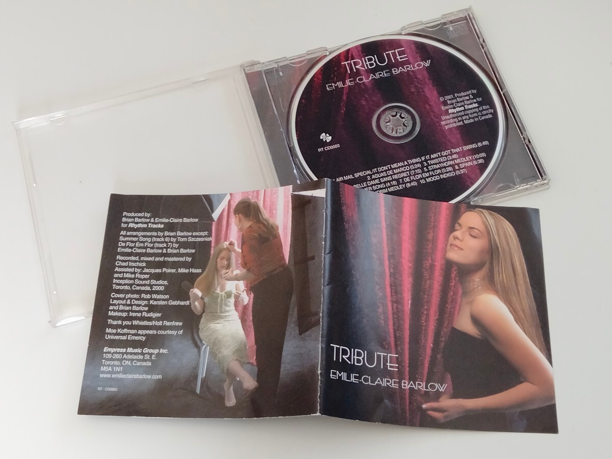EMILIE-CLAIRE BARLOW / TRIBUTE CD Rhythm Tracks CANADA RTCD0003 エミリー・クレア・バーロウ01年作品,Moe Koffman,Guido Basso,の画像3