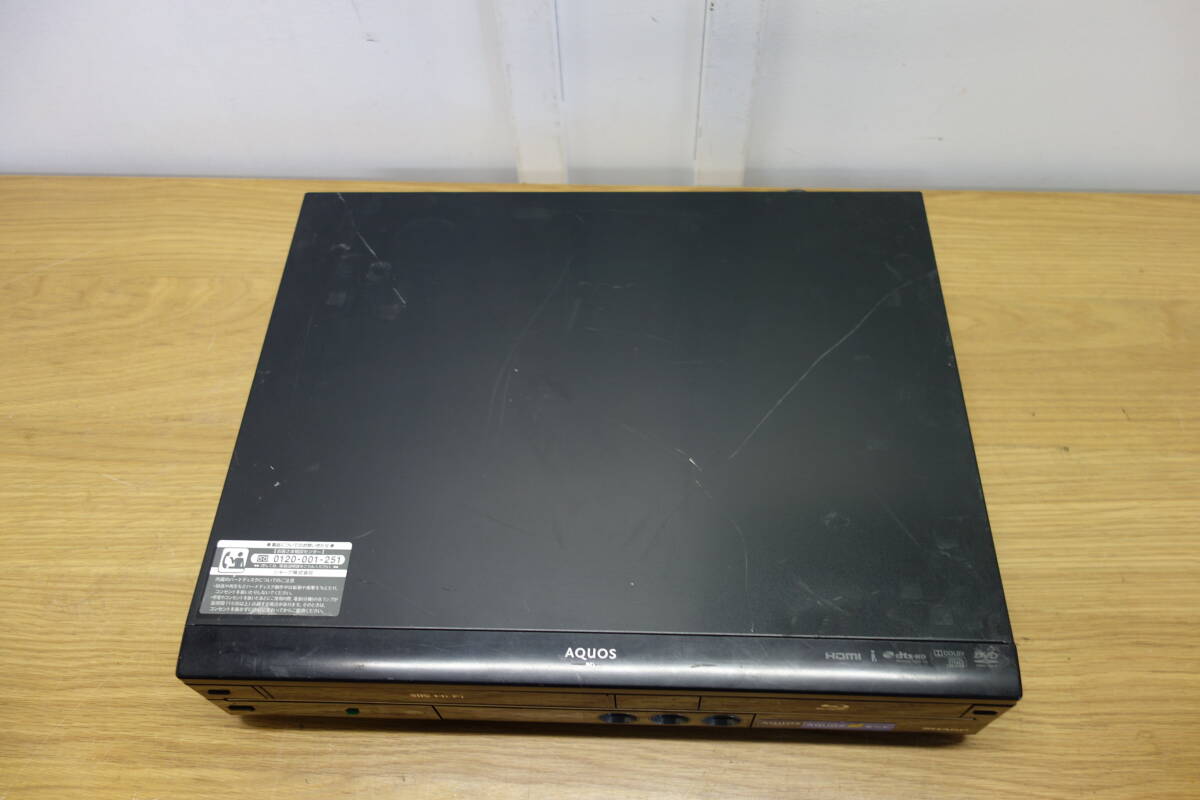 SHARP ブルーレイディスクレコーダー BD-HDV22 2008年製 通電可 シャープ VHS 中古 ジャンク品 6 管理ZI-120_画像5