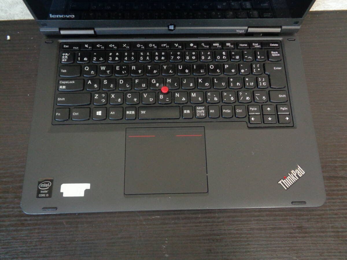 lenovo ThinkPad Yoga 20CD-CT01WWS Win8/i5/メモリ不明 通電不可 ジャンク品 部品どりに 管理N237の画像2