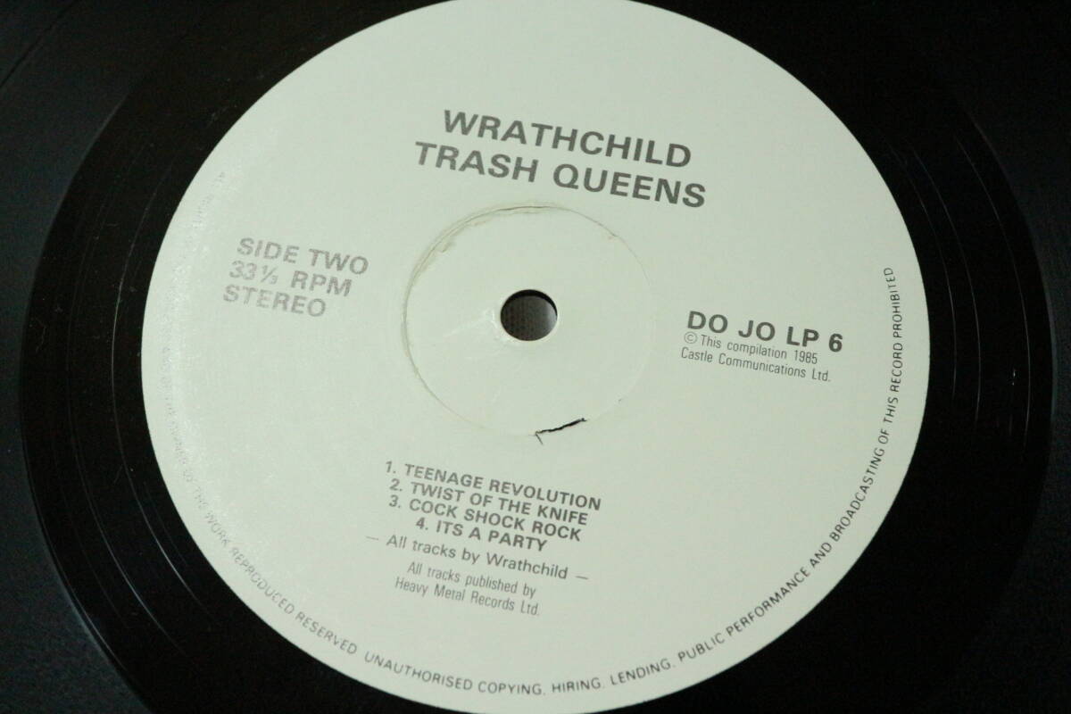 送料無料 開封美品 LPレコード WRATHCHILD / Trash Queens 盤の状態良好 追跡番号付き発送_画像8