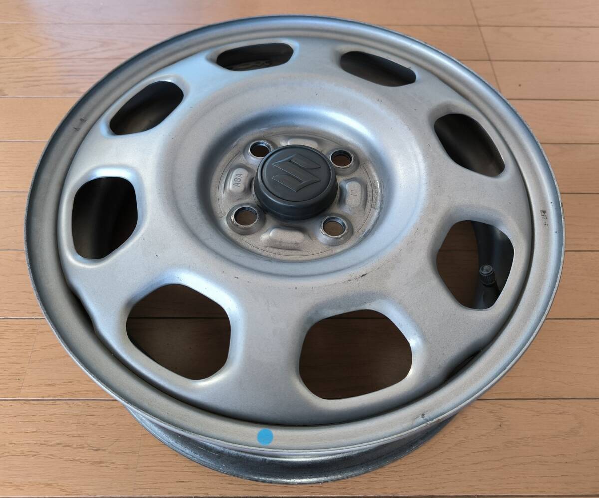 [即決] スズキ ハスラー MR31S/MR41S 純正ホイール 15×4.5J 4穴 スチール PCD100 ハブ径54mm 1本 手渡し可の画像2