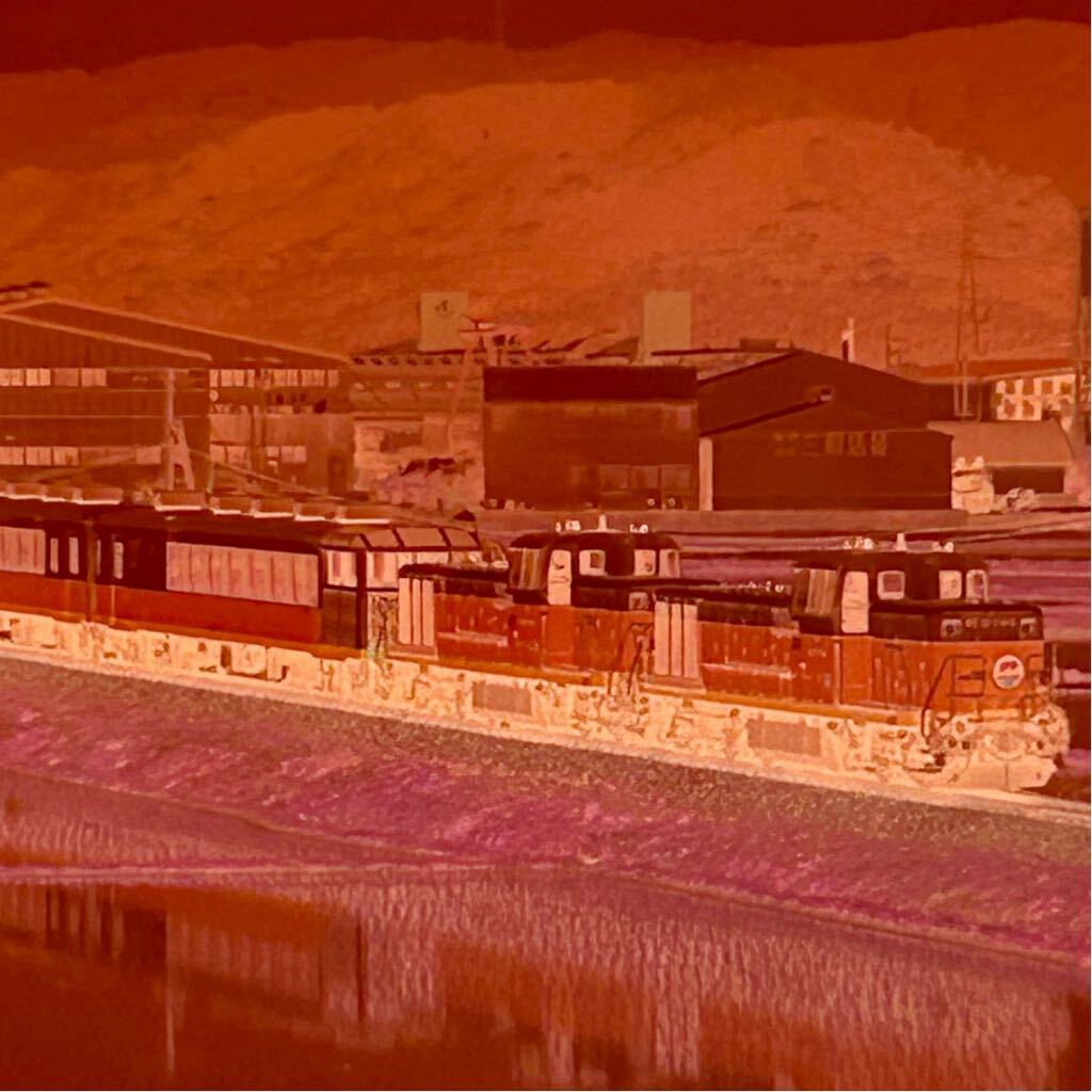 古い鉄道写真 ネガフィルム DE101148 ISLAND EXPREES 四国 列車 昭和 電車 （032801 _画像9
