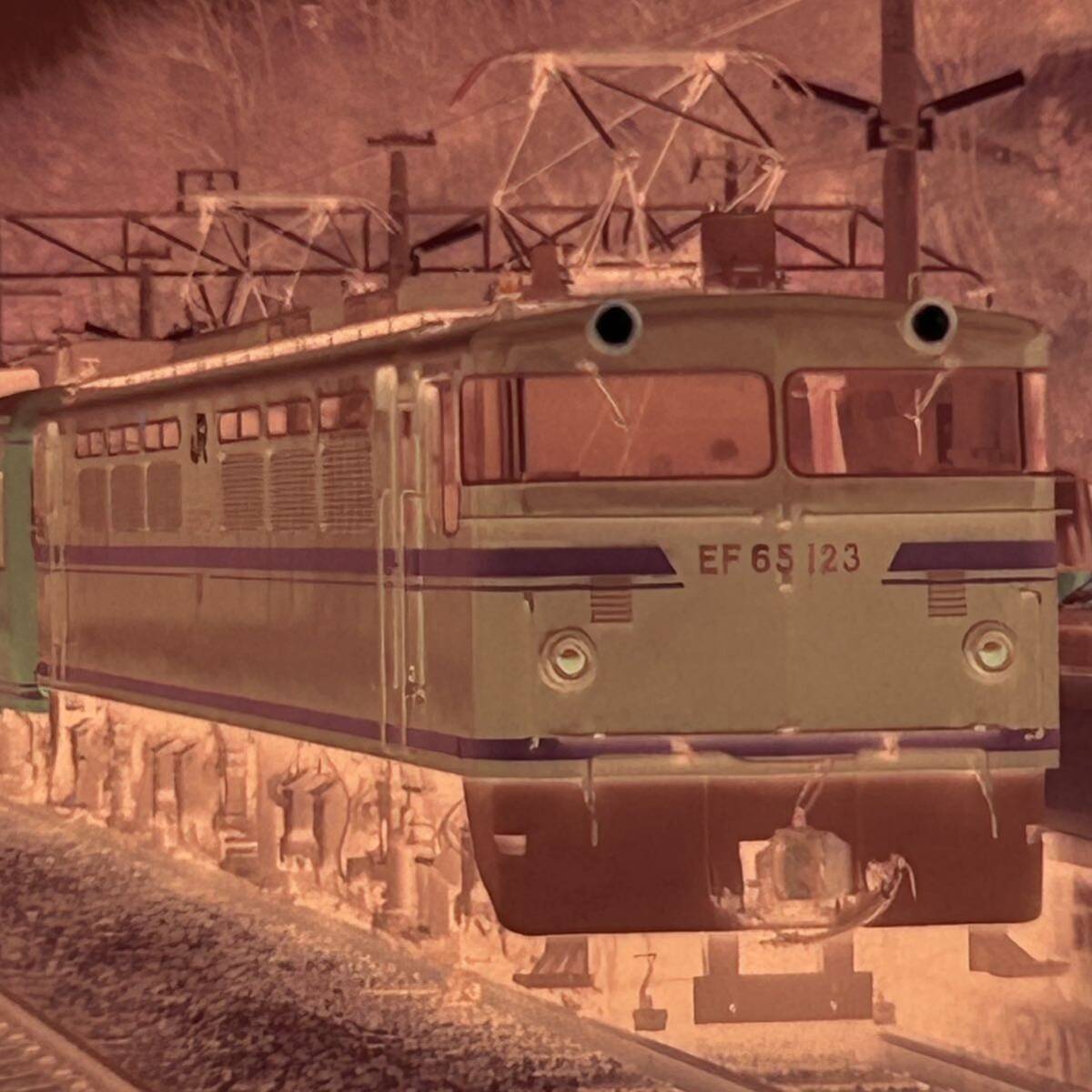 古い鉄道写真 ネガフィルム EF65123 やくも こんぴら クモハ115-1518 しおかぜ EF6624 せと駅 列車 昭和 電車 （030701_画像5