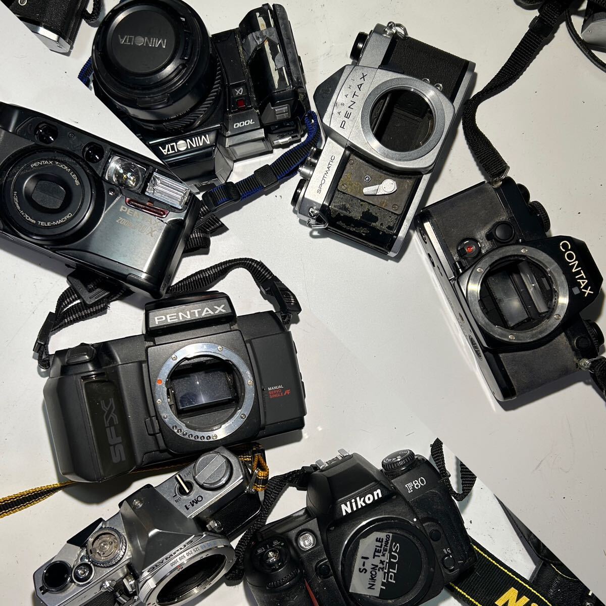 フィルムカメラ 51点 大量セット ペンタックス FUJIFILM Kodak ミノルタ Canon Konica Nikon ELNICA CONTAX オリンパス AIRES RICOH FUJICA_画像10