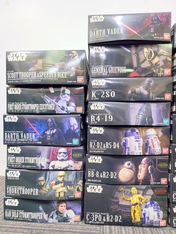 【未組立】BANDAI STAR WARS シリーズ 46個セット ストームトルーパー ダースベイダー R4-I9等 スターウォーズ 1円～　Y6920*_画像5