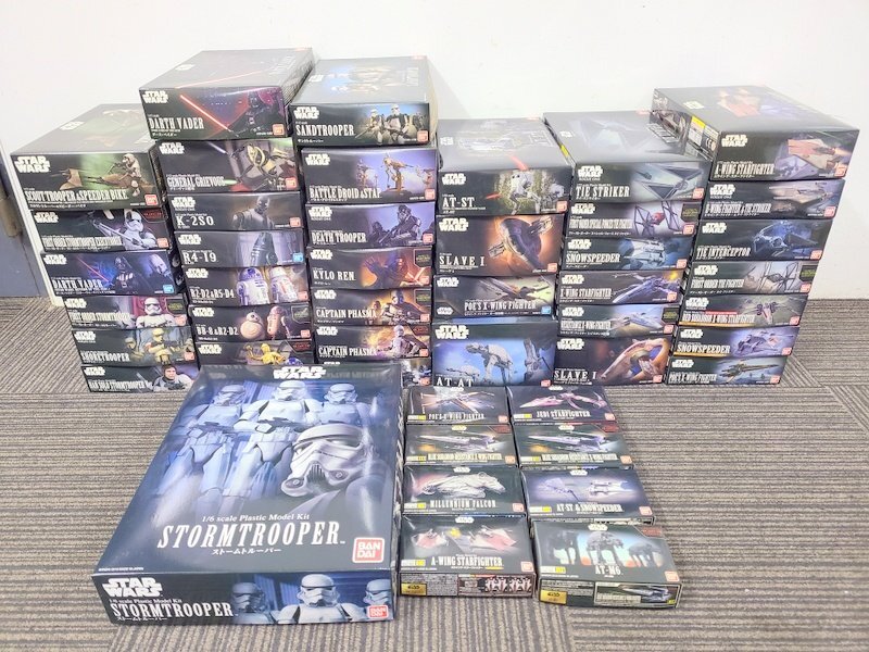 [ not yet constructed ]BANDAI STAR WARS series 46 piece set Stormtrooper dozen Bay da-R4-I9 etc. Star Wars 1 jpy ~ Y6920*