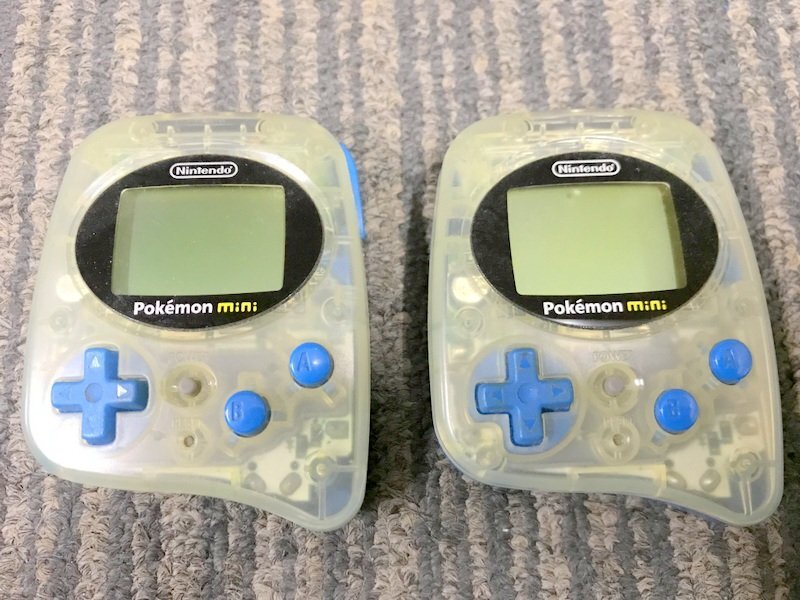 【通電動作未確認】Nintendo Pokemon Mini MIN-001 ポケモンミニ 本体 2個セット 任天堂 1円~ S3176の画像1