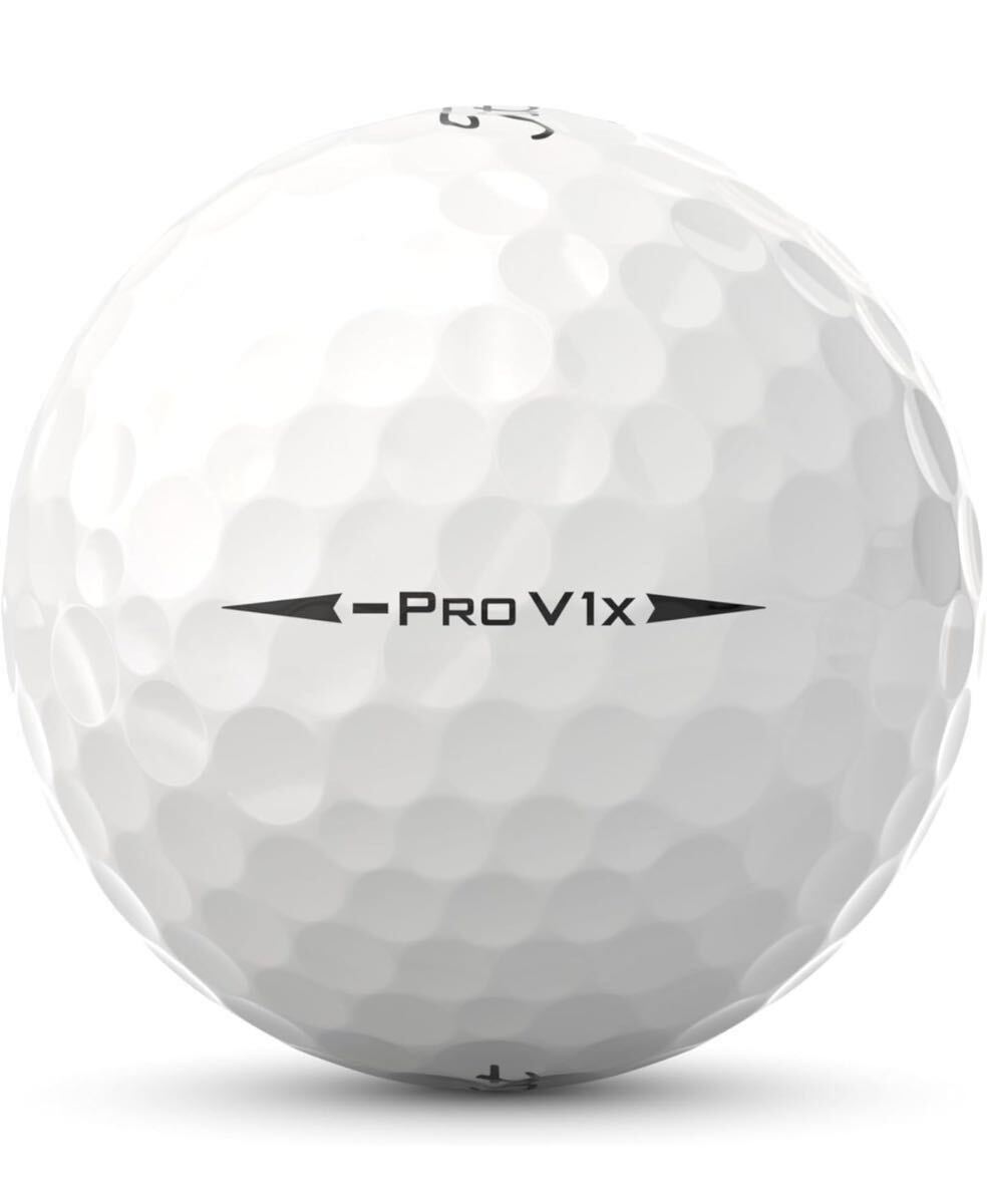 タイトリスト NEW PRO V1x レフトダッシュ ダース 2024年モデル ホワイト　新品　正規品　1ダース　12球　ゴルフボール　ローナンバー_画像5