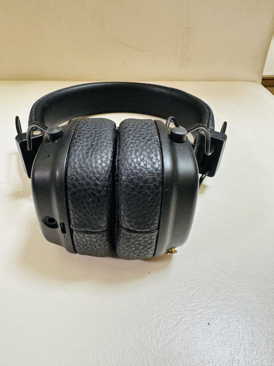 【中古美品】マーシャル Marshall ワイヤレスヘッドホン ブラック MAJOR III BLUETOOTH BK_画像2