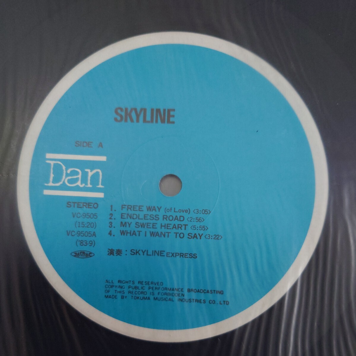 SKYLINE スカイライン LP レコード 帯付 VC-9505 日産プリンス GT-R S20 R30 の画像5