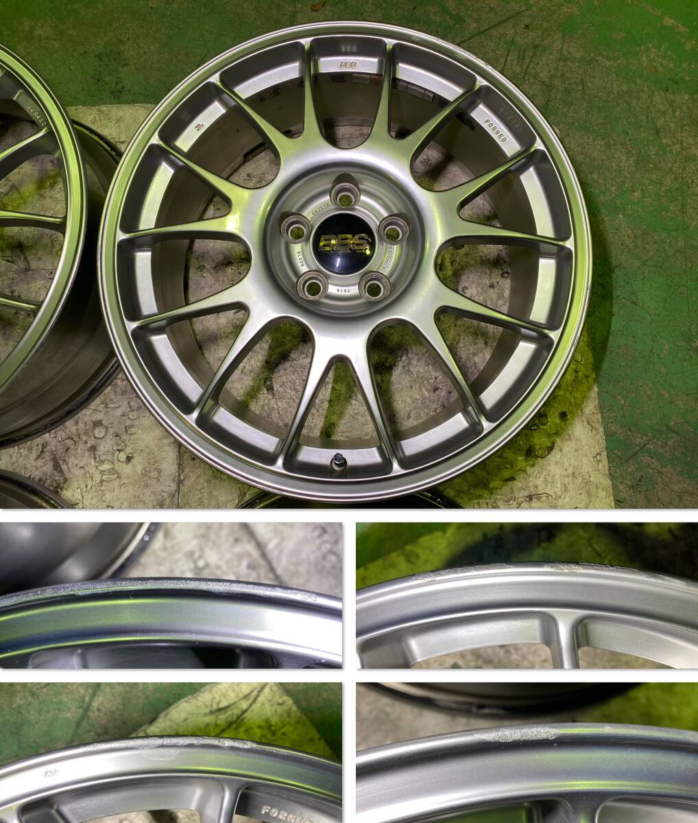 希少 軽量 鍛造 BBS RE015 8.5J +48 19インチ PCD120 5H 4本 RE KC1 KC2 KB1 KB2 レジェンド FK8 シビックなど FORGED 絶版の画像5