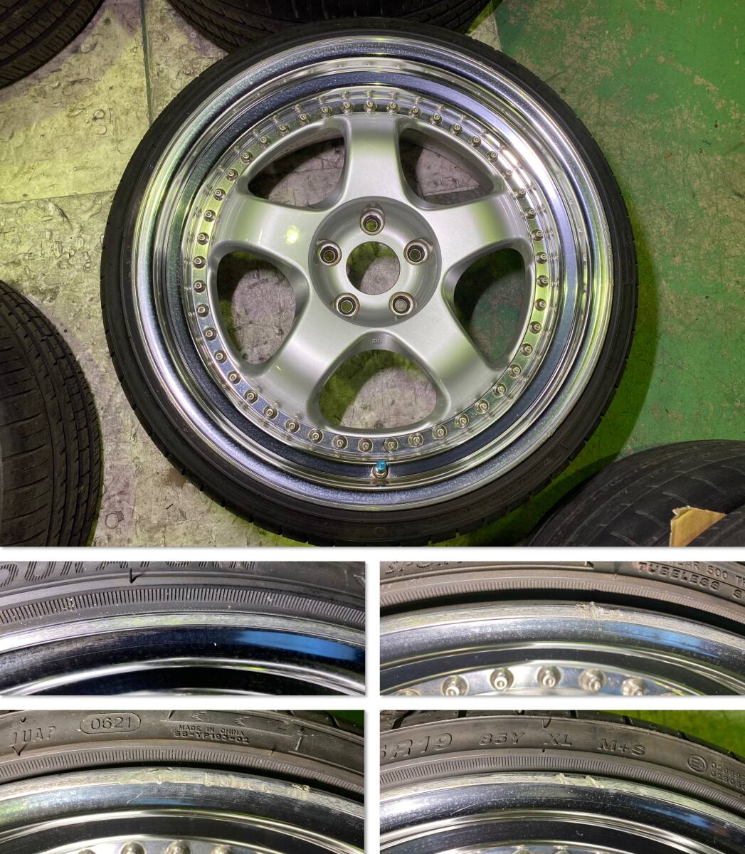 WORK MEISTER S1 3PIECE ワーク マイスター S1 3P 19インチ 9J +29 10J +25 PCD114.3 5H 深リム 段リム ビックキャリパー JDM VIP の画像3