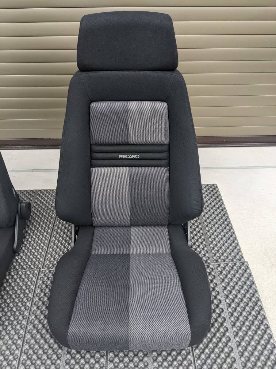 【1円～】乗り降りラクラク！RECARO 旧LX-F 401グレーツートン！破れなし正規品2脚セット！車検対応！レカロ セミバケ 検LX-VF/SR-7F/LS/LTの画像8