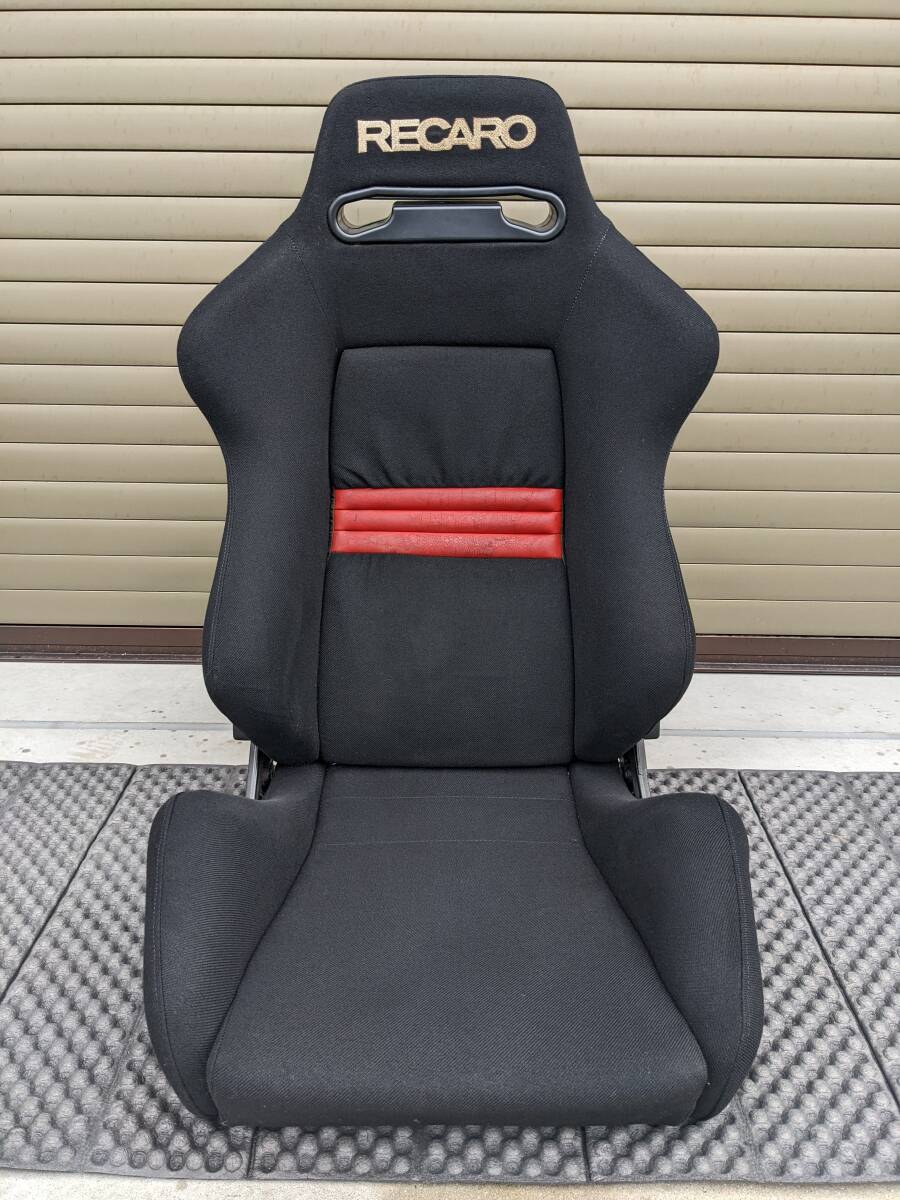 【希少！1円～】限定品！RECARO SR-2 ブレーメン 破れなし正規品！センター赤は本革！両側ダイヤル！レカロ セミバケ 検SR2/SR-3/SR3/LS/LX_希少な限定品！SR2ブレーメン！