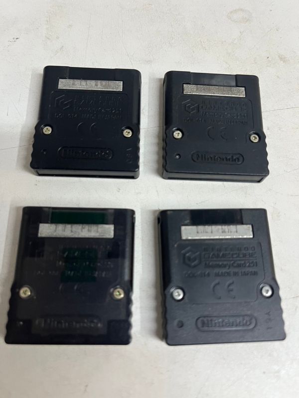 2H25 Nintendo Game Cube memory card 251 59 6 piece set 