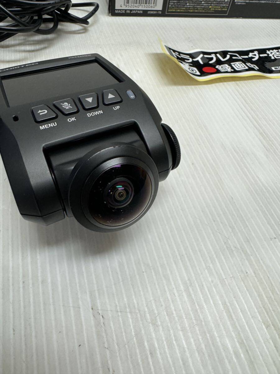 COMTEC HDR360GW ドライブレコーダー 360度全方向カメラ+リヤカメラ搭載 ノイズ対応 夜間画像補正 コムテック_画像6
