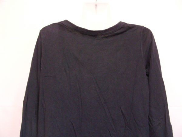 sy262 iRONY long sleeve tunic One-piece black # front print # casual cotton 100% S size made in Japan 