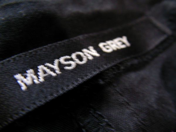 sys89 MAISON GREY ■ ケープ袖 ■ シャツジャケット ブラック ■ フード付き ■ フロントポケット 無地 お洒落 Mサイズ_画像8