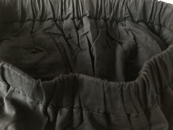 kb174■ COLZA　コルザ ■ レース　スカート　ミニ　黒　ブラック　薄手の透け感のある素材　刺繍　裏地付き　綿素材　M　_画像8