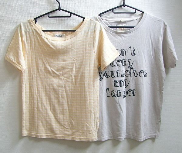 mys-2333 lady's T-shirt 2 pieces set /M size /A.V.V/HVC