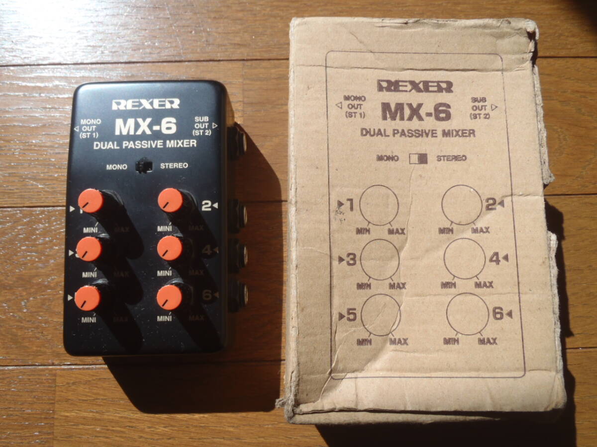 REXER “MX-6” パッシブ・ミキサー！6chミキサー！信頼の日本製！Guyatone！グヤトーン！元箱付！東京サウンド！TOKYO SOUND！MIXER！_画像1