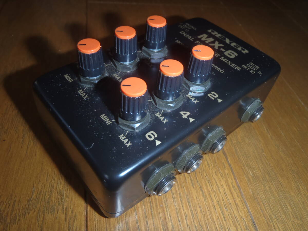 REXER “MX-6” パッシブ・ミキサー！6chミキサー！信頼の日本製！Guyatone！グヤトーン！元箱付！東京サウンド！TOKYO SOUND！MIXER！_画像3