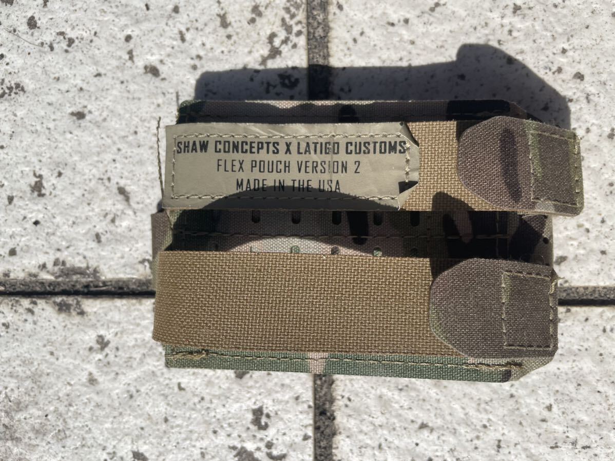 実物　SHAW CONCEPTS FLEX V2 Pouch マルチカム（CRYE LBT FERRO MILITARILY MULTICAM SPIRITUS SYSTEMA）_画像5