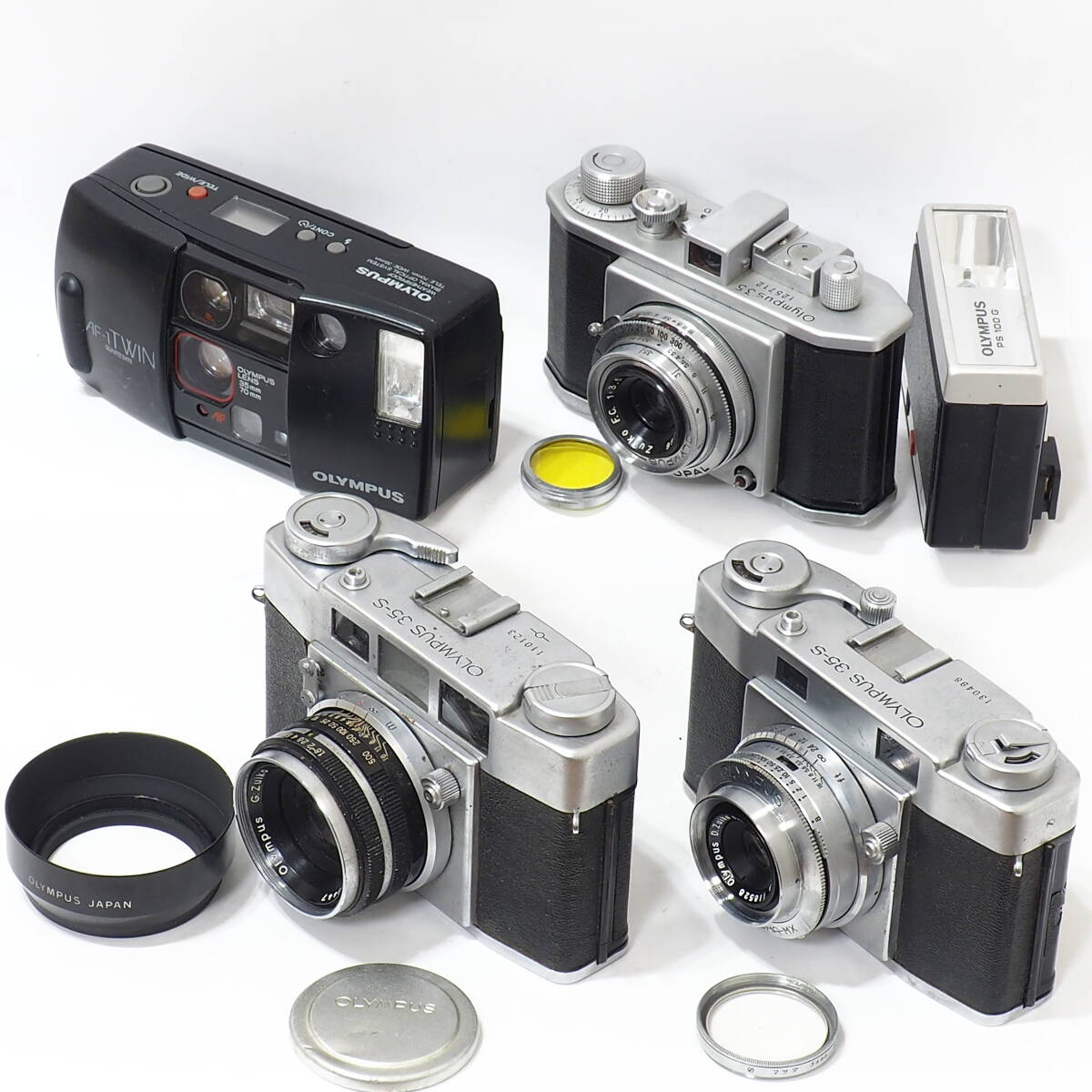 OLYMPUS PEN D EE-3 EE-2 TRIP 35 DC EC 35-S ZUIKO 32mm 28mm 40mm F1.9 F1.7 F1.8 2.8 Lens Shutter Film Camera ジャンク まとめて大量_画像9