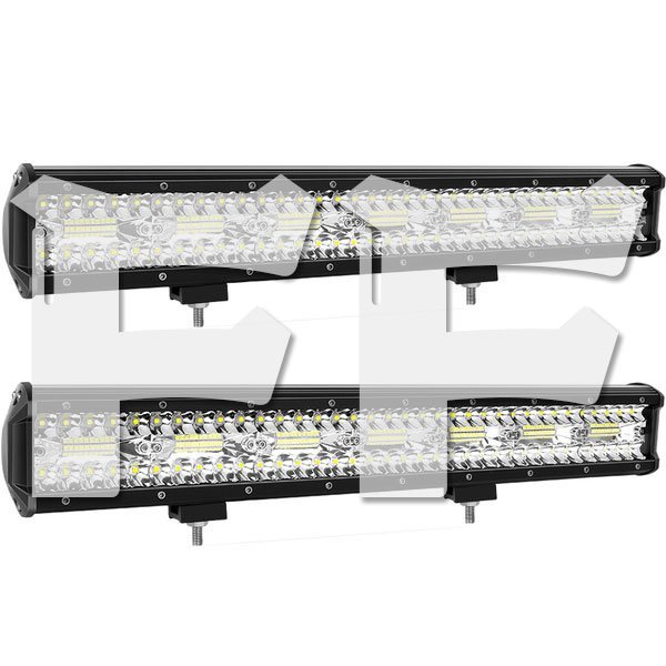 20インチ LED ワークライト 作業灯 420W 6500K ホワイト 照明 トラック SUV ボート 建設機械 12V/24V兼用 SM420W 2個 新品