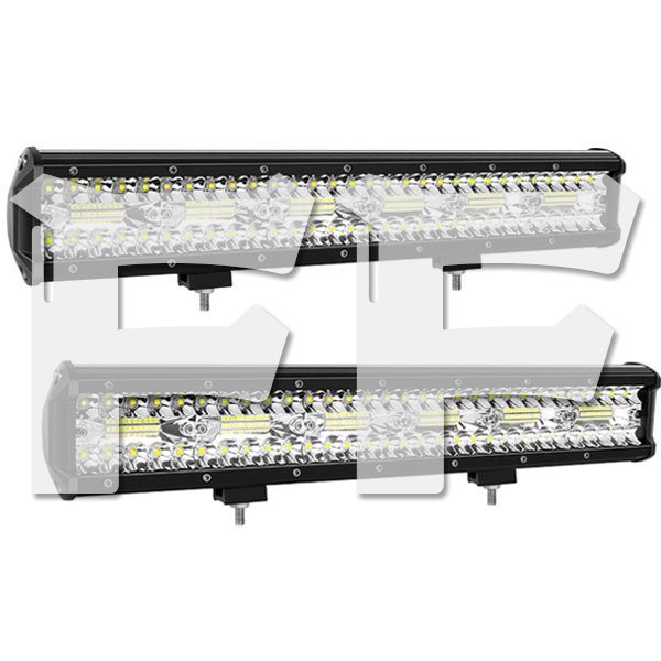 17インチ LED ワークライト 作業灯 360W 6500K ホワイト 照明 トラック SUV ボート 建設機械 12V/24V兼用 SM360W 2個 新品