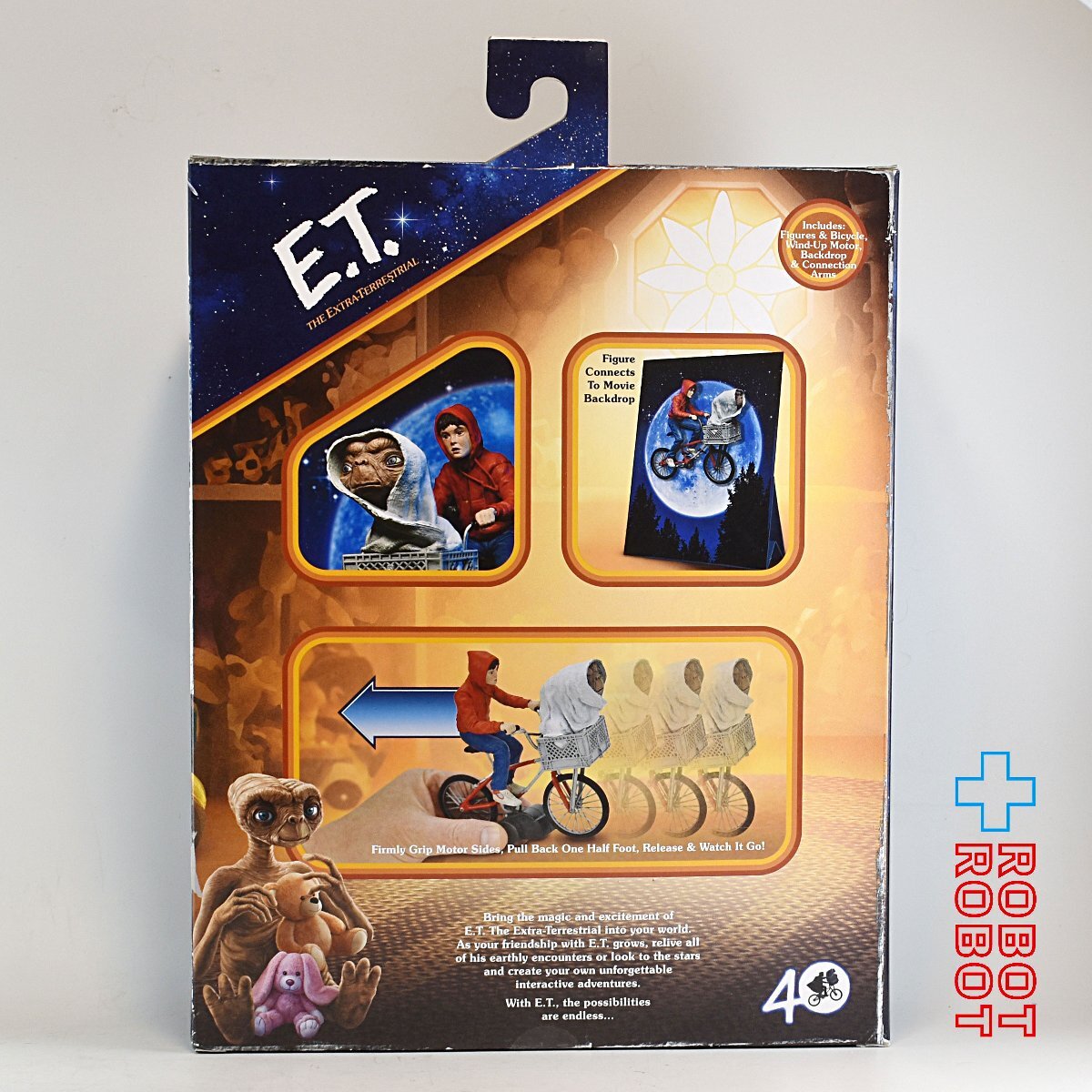 NECA エリオットとE.T. 自転車 7インチ アクションフィギュア 未開封 NECA E.T The Extra-Terrestrial ELLIOTT & E.T. on Bicycle 7 Inch
